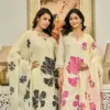 Vardan Naisha K 111 Wholesale Handwork Cotton Kurti With Bottom Dupatta