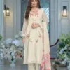 Zaveri Erina Wholesale Organza Embroidery Readymade Suit Catalog