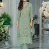 Zaveri Erina Wholesale Organza Embroidery Readymade Suit Catalog
