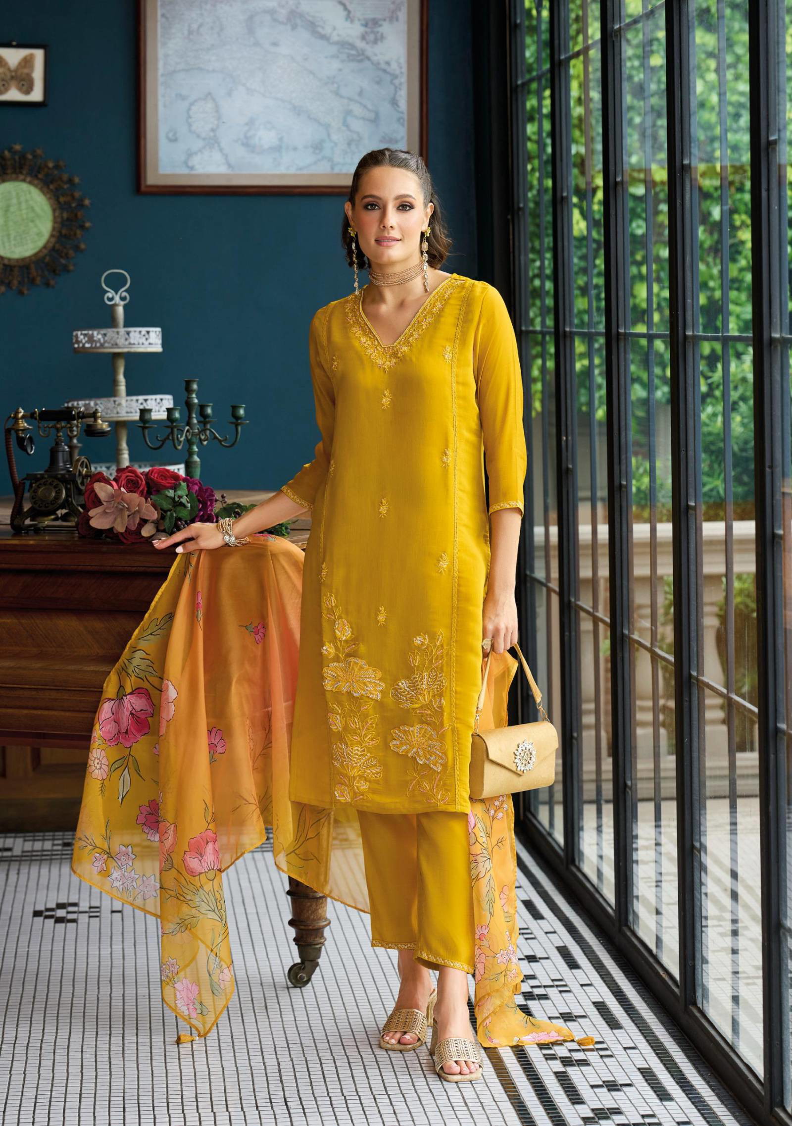 Lady Leela Saiyaara Viscose Chanderi Readymade Catalog