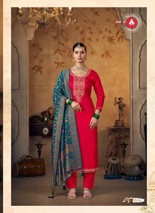 Triple Aaa Grace Jam Cotton Jarkan Dress Material