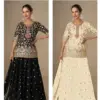 Gulkayara Tanvi Designer Chinon Embroidered Lehenga Choli