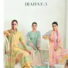 Kesar Ibadat 3 Wholesale Pure Cotton Embroidered Salwar Suit Collection