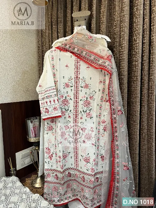 Maria.B D.No 1018, 1019 & 1020 Readymade Cotton Pakistani Suit