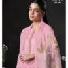 Shop Ganga Jalyn 3740 cotton satin suit with elegant embroidery & chiffon dupatta. Buy designer suits online at wholesale rate from Vardan Ethnic. (145 characters)