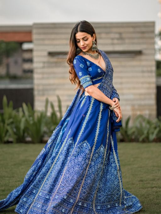Taraa L 1251 Vaishali Silk Bandhani Lehenga Choli Collection