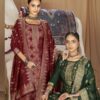 Triple Hanshika Vol 4 Wholesale Viscose Muslin Jacquard Salwar Suit