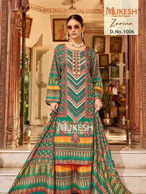 Vardan Ethnic Mukesh Wholesale Printed Readymade Silk Salwar Suit