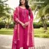 Vardan Ethnic Shahar Wholesale Roman Silk Kurti With Bottom Dupatta