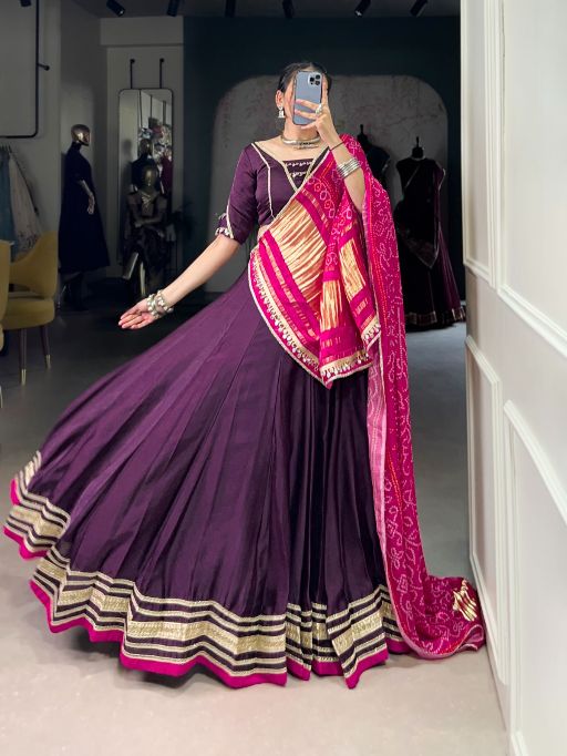 Vardan Ethnic Taraa L 1657 Georgette Silk Navratri Lehenga Choli Collection