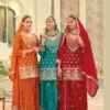 Eba Rangoli Readymade Wholesale Chinon Work Designer Salwar Kameez