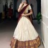 LNB LNB2047WHT Poly Cotton Zari Weaving Lehenga Collection