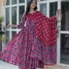 LW-9222 Readymade Pure Cotton Anarkali With Bottom Dupatta Collection