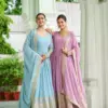 LW-9270 Faux Readymade Georgette Embroidered Gown Collection