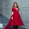 NSR 873 Readymade Roman Simmer Silk Fancy Gown Collection