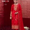 Rangoon Sindoor Wholesale Dola With Khatli Work Kurti Bottom Dupatta