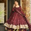 SSR 521 Elegant Readymade Heavy Crunchy Silk Anarkali Suit Catalog