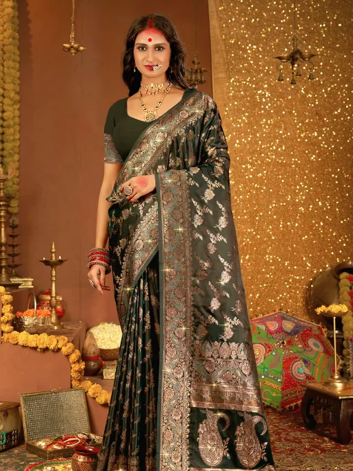 Saroj Anshika Satin Saroski Vol 1 Fancy Traditional Satin Silk Saree