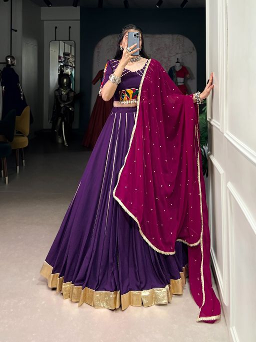 Taraa L 1655 Pure Rayon Designer Navratri Lehenga Choli Collection
