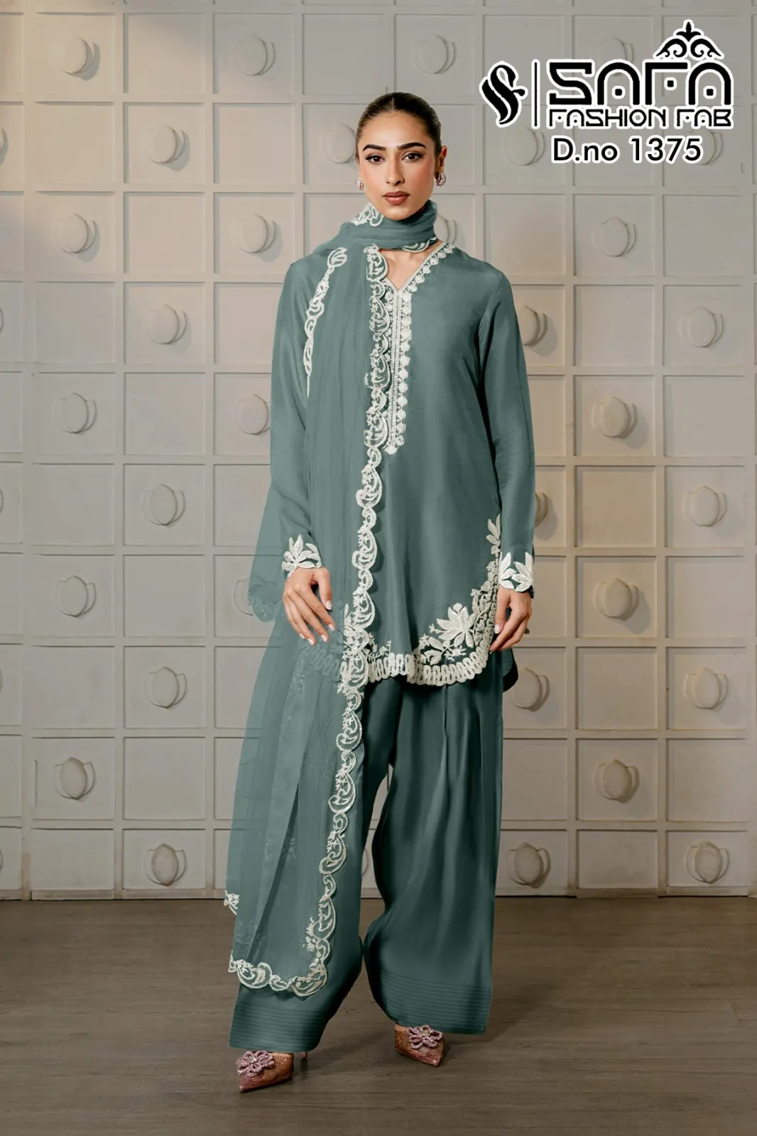 Safa Fashion Fab 1375 Tunic Wear With Farsi Salwar Collection
