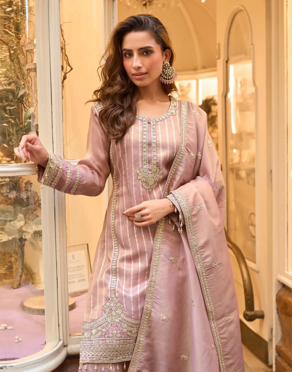 Sayuri Amrit Viscose Simar Embroidered Designer Festival Wear Set