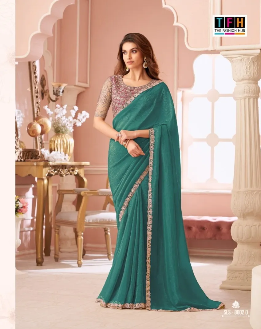 Tfh Salsa Style 8002A To 8002F Sunshine Festival Saree