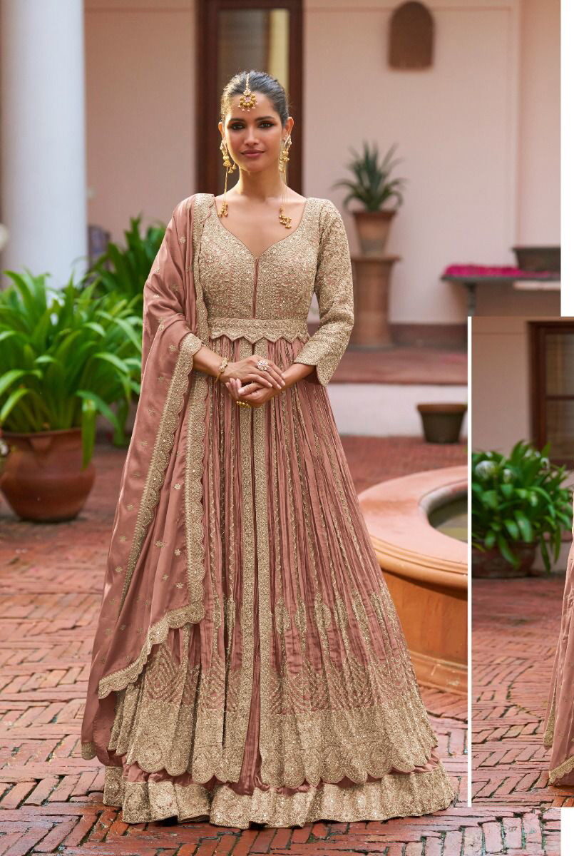 Gulkayra Meenat Chinon Embroidered Work Designer Salwar Suit