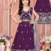 Alka Aarvi Vol 6 Kids Wear Wholesale Visitra Lehenga Choli Moti Kardana Collection