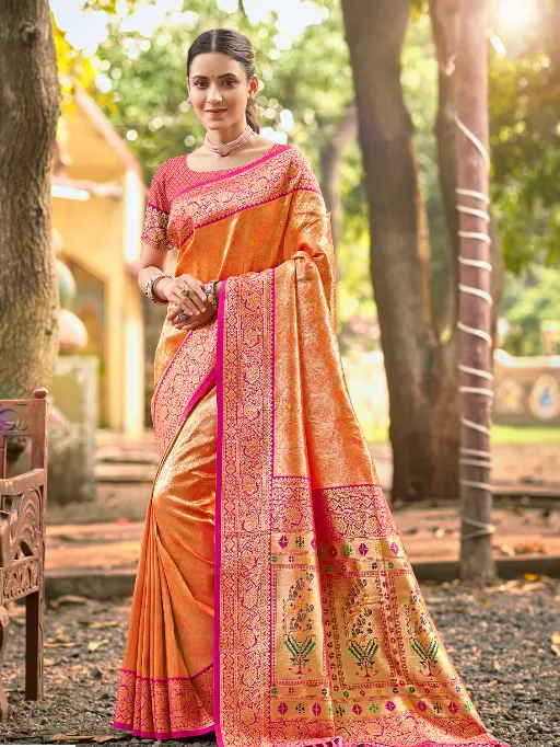 Bunawat Devyani Silk Vol-6 Kanjivaram Silk Saree - Image 3