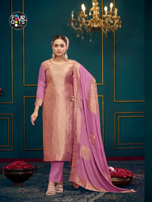 FOURDOTS VERA Viscos Silk Jacquard Salwar Suit Collection