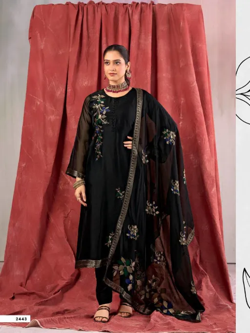Ibiza Lehriya Wholesale Banglory Banarasi Silk Jacquard Salwar Suit