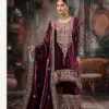Ibiza Mehr Wholesale Viscose Velvet Handwork Salwar Suit Collection