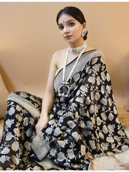 KP-R CREATION KP-R 049 Soft Lichi Silk Saree Catalog
