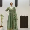 LG-2009 Readymade Chinon Embroidered Gown Collection c