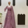 LG Leembogee LG-2006 Readymade Georgette Sequence Embroidered Gown