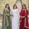 LW-9147 Readymade Faux Georgette Frill Gown Collection