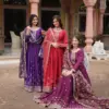 LW-9190 Chinon Sequins Embroidered Gown with Kalamkari Dupatta