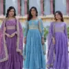 LW-9214 Star Georgette 5-Layer Frill Gown Collection