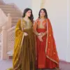 LW-9234 Readymade Fendy Embroidered Gown with Dupatta Collection
