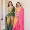 LW-9251 Readymade Chinnon Printed Beads Embroidered Sharara Suit
