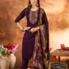 Lila 03 Marina Silk A-Line Kurti With Bottom Dupatta Wholesale Collection