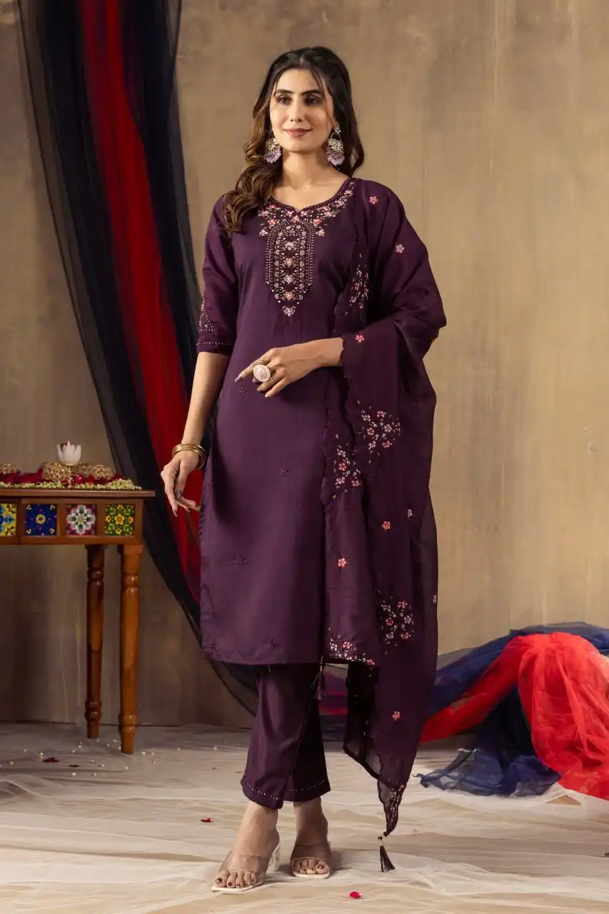 Lila 04 Wholesale Roman Silk Readymade Salwar Suit Catalog