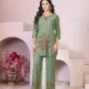 Lila Vol 19 Rayon Wholesale Embroidery Work Co-Ord Set Catalog