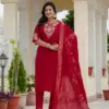 Lila Vol 21 Wholesale Roman Silk Embroidered Kurti With Bottom Dupatta
