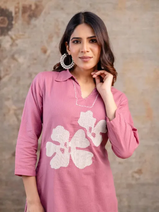 Naisha K 356 Wholesale Cotton Silli Hand Work Co Ord Set Collection - Image 5