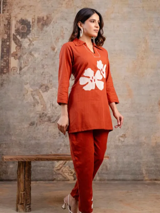 Naisha K 356 Wholesale Cotton Silli Hand Work Co Ord Set Collection - Image 7