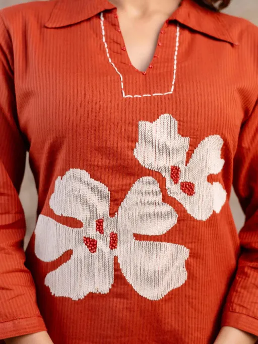 Naisha K 356 Wholesale Cotton Silli Hand Work Co Ord Set Collection - Image 2