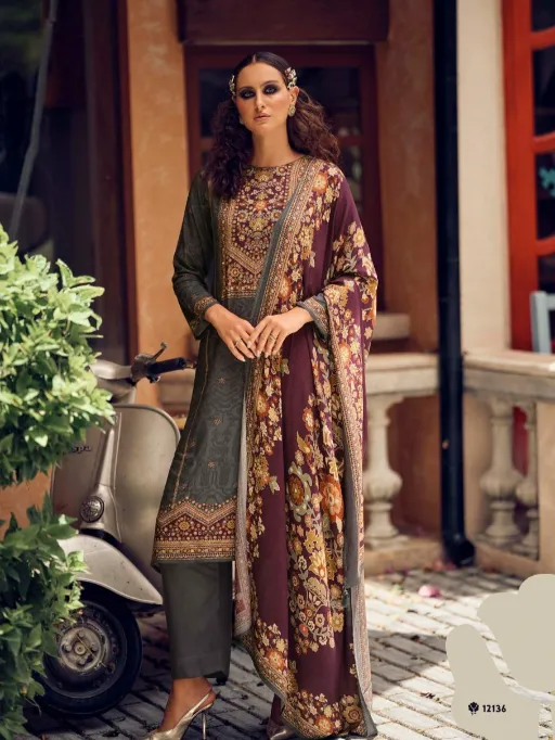 PRM TRENDZ Prm Rose Wholesale Viscose Pashmina Salwar Suit