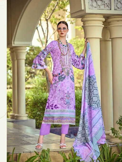Pakiza Haniya Hira Vol 6 Wholesale Lawn Cotton Designer Dress Material Collection - Image 8