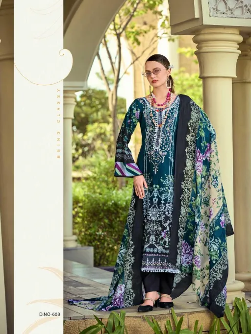 Pakiza Haniya Hira Vol 6 Wholesale Lawn Cotton Designer Dress Material Collection - Image 10